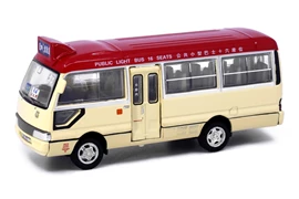 Tiny City 08 Die-cast Model Car - Toyota Coaster Red Mini Bus (Jordan Road)