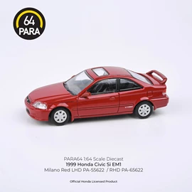 PARA64 1/64 Die-cast 1999 Honda Civic Si Milano Red RHD