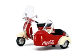 Tiny City Die-cast Model Car - 1/35 Scooter Sidecar Coca-Cola