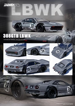 INNO 1/64 Die-Cast LBWK 308 GTB Grey