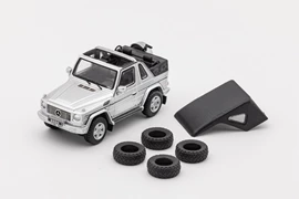 GCD 1:64 Mercedes-Benz G500 Cabriolet - Silver LHD (with accessories)