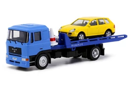 80M 1/64 MAN Wa Kee Flatbed Tow Truck