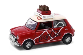 Tiny City Die-cast Model Car - Mini Cooper Mk 1 Coca-Cola (with bottle of coke)