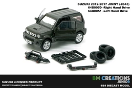 BMC 1/64 Suzuki Jimny (JB43) Dark Grey (Left Hand Drive) 1300cc Engine