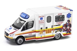 Tiny City 104 Die-cast Model Car - Mercedes-Benz Sprinter Hospital Transfer Ambulance (A586)