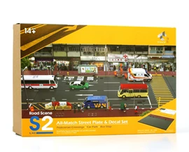 Tiny 1/43 S2 All-match street plate & decal set