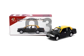 Tiny City SG3 Die-cast Model Car - Toyota Singapore crown taxi(Black)