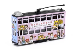 Tiny 城市 52 合金車仔 - 香港電車 (第6代) 叮叮貓 粉藍/粉紅
