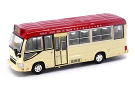 Tiny City 183 Die-cast Model Car - Toyota Coaster (B70) Red Minibus (19-seats) (Kwun Tong)