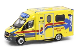 Tiny City 159 Die-cast Model Car - Mercedes-Benz Sprinter FL HKFSD Ambulance (A429)