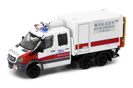 Tiny City 134 Die-cast Model Car - MERCEDES-BENZ Sprinter FL 6x6 EOD (Red White)