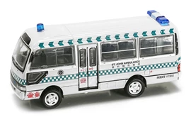 Tiny City 170 Diecast - Toyota Coaster St. John Ambulance 1990