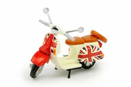 Tiny City 58 Die-cast Model Car - Union Jack Scooter