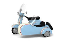 Tiny City 108 Die-cast Model Car - Scooter Sidecar