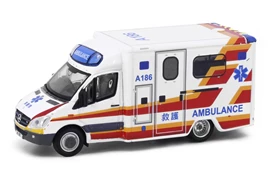 Tiny City 34 Die-cast Model Car - MERCEDES-BENZ Sprinter HKFSD Ambulance (A186)