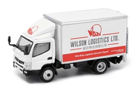 Tiny City 67 Die-cast Model Car - Mitsubishi Fuso Canter Box Lorry Wilson Logistics LTD.