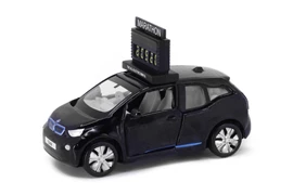 Tiny City Diecast - BMW i3 Marathon Clock Car (Fluid Black) [Marathon] [Member Exclusive]