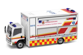 Tiny City 73 Die-cast Model Car - ISUZU N Series Paramedic Equipment Tender (PET) (with mesh window shields) (A810)