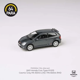 PARA 64 1/64 Honda 2001 Civic Type R EP3 Cosmic Grey (RHD)