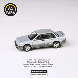 PARA64 1/64 1998 Mitsubishi Galant VR-4 Grace Silver over Chateau Silver (RHD)