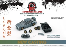 BMC 1/64 Subaru Impreza WRX Type R 3, 4-6 -Dolphin Grey (RHD)