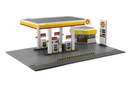 Tiny City Ps3 Shell Hong Kong Petrol Station Playset