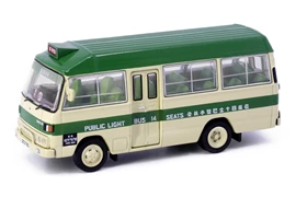 Tiny City 33 Die-cast Model Car - Mitsubishi Fuso Rosa (1983) Green Mini Bus 14-Seat (Tsuen Wan)