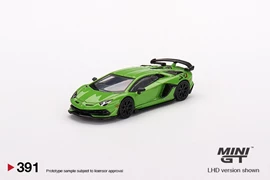 MINI GT 1/64 Lamborghini Aventador SVJ Verde Mantis - RHD