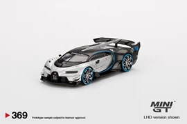 MINI GT 1/64 Bugatti Vision Gran Turismo Silver - LHD
