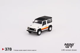 MINI GT 1/64 Land Rover Defender 90 Wagon White - RHD