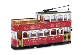 SANRIO CHARACTERS 1/76 Die-cast Model - Red Antique Tram
