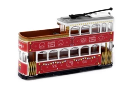 SANRIO CHARACTERS 1/120 Die-cast Model - Red Antique Tram