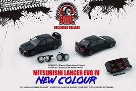 BMC 1/64 Mitsubishi Lancer EVO IV - BLK (RHD)