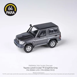 PARA64 1/64 2014 Toyota Land Cruiser 71 Short Wheel Base Graphite Grey