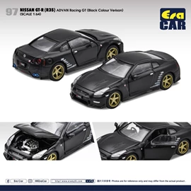 Era Car 1/64 2020 Nissan GT-R ADVAN Racing GT (Black Colour Verison)