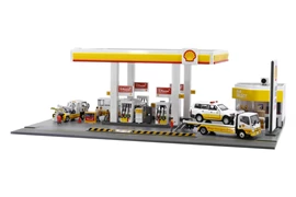 Tiny City Bd17 Shell Hong Kong Petrol Station Diorama