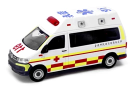 Tiny City TW50 Die-cast Model Car – VW T6 Transporter Ambulance Taiwan Taipei City Fire Department