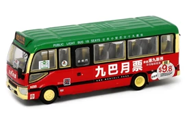 Tiny 城市 KMB30 合金車仔 - 豐田Coaster (B70) 小巴 (十九座) 「九巴月票」