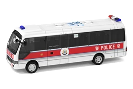 Tiny City 03 Die-cast Model Car - Toyota Coaster B59 Police PTU (with mesh window shields) (AM7250 PTUD 3/3)