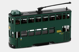 Tiny 城市 32 合金車仔 - 香港電車 (西灣河電車廠)