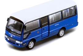 Tiny City MC10 Die-cast Model Car - Toyota Coaster Macau Policia de Seguranca Publica