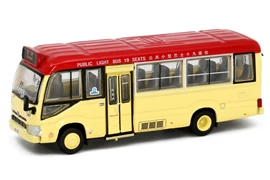 Tiny City 183 Die-cast Model Car - Toyota Coaster (B70) Red Minibus (19-seats) (Chai Wan)