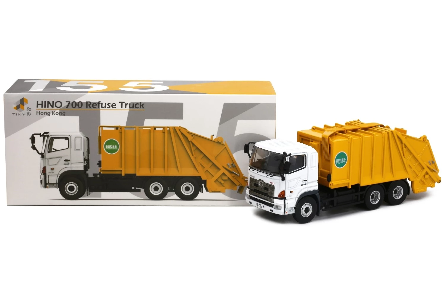 TINY 台湾 ゴミ収集車 ミニカー 模型 タイニー 新北市環保局 車 日野 TINY 台湾 ゴミ収集車 ミニカー 模型 タイニー 新北市環保局 車