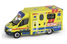 Tiny City 158 Die-cast Model Car - Mercedes-Benz Sprinter FL HKFSD Ambulance SSU (A487)