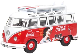 Oxford 1/76 Coca Cola series VW T1 Bus and Surfboards Coca Cola