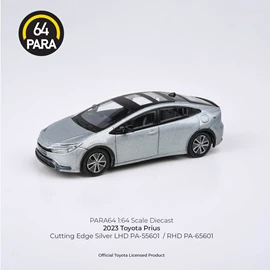 PARA64 1/64 Die-cast 2023 Toyota Prius Cutting Edge Silver RHD