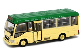 Tiny City 180 Die-cast Model Car - Toyota Coaster (B70) Green Mini Bus (19-seats) (KV524)