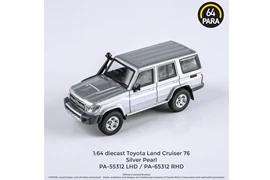 PARA64 1/64 Toyota Landcruiser LC76 Silver Pearl RHD