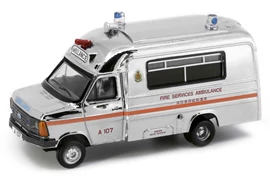 Tiny City Die-cast Model Car - Ford Transit Mk 2 Ambulance “Chrome” A107 [Tuen Mun Exclusive]
