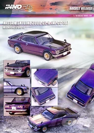 INNO64 1/64 Die-Cast NISSAN SKYLINE 2000 GT-R (KPGC10) Midnight Purple II